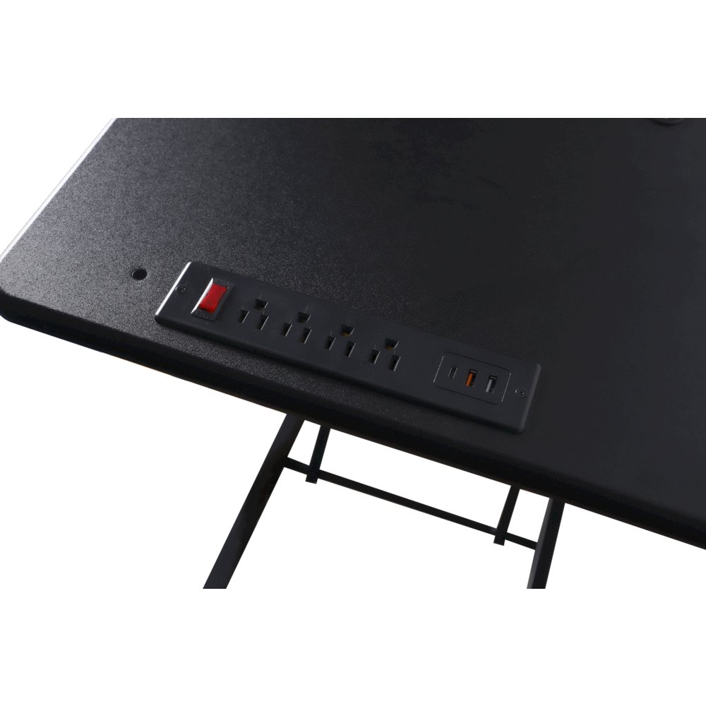 37.4" Electric Standing Desk Converter with AC USB ChargerDR2B). Picture 6
