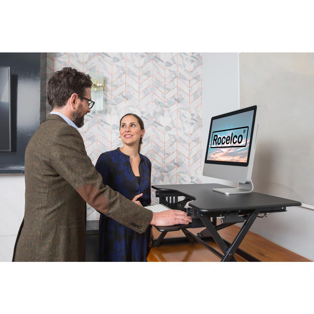 Rocelco 32" Height Adjustable Standing Desk. Picture 2