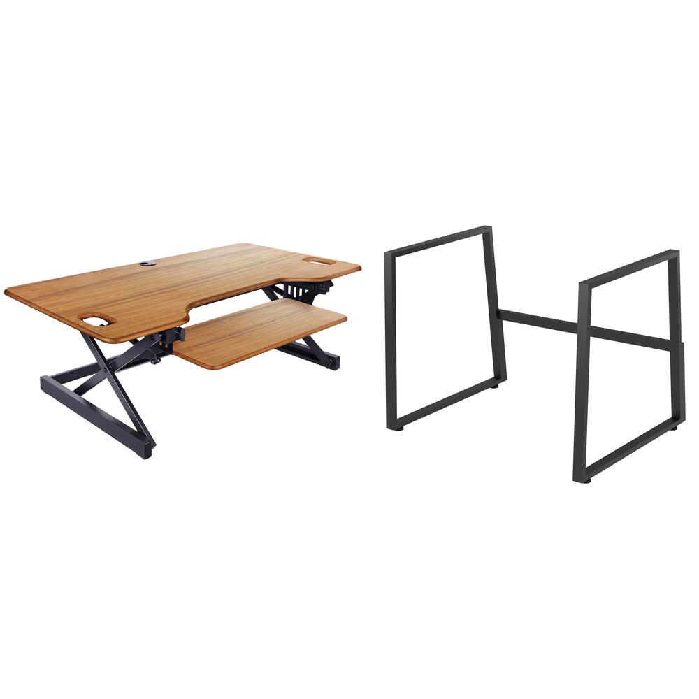 Rocelco 46" Large Height Adjustable Standing Desk. Picture 1