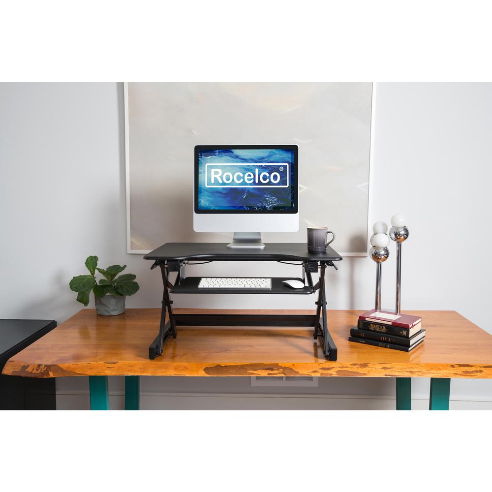 Rocelco 32" Height Adjustable Standing Desk. Picture 5