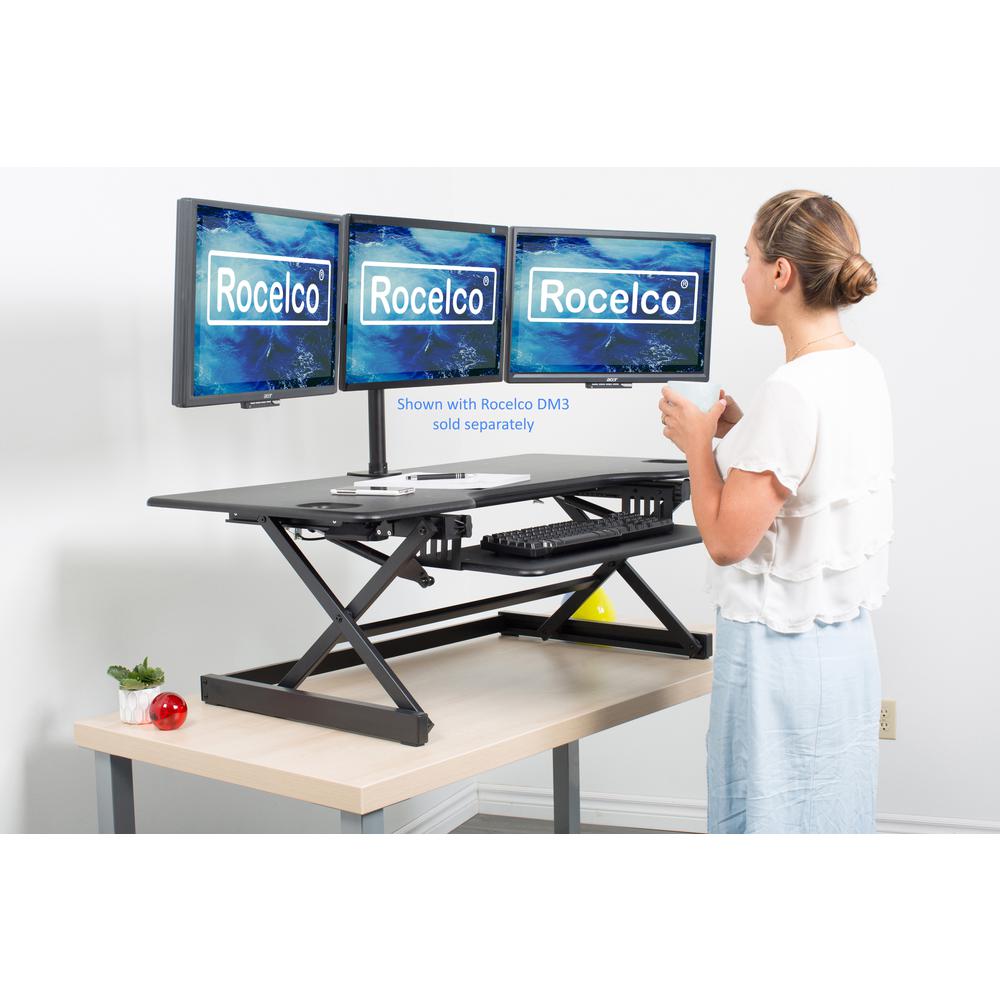 Rocelco 46" Large Height Adjustable Standing Desk. Picture 2