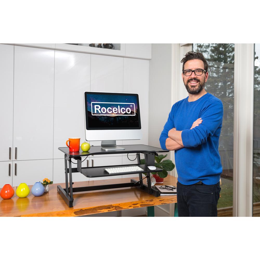 Rocelco 32" Height Adjustable Standing Desk. Picture 8