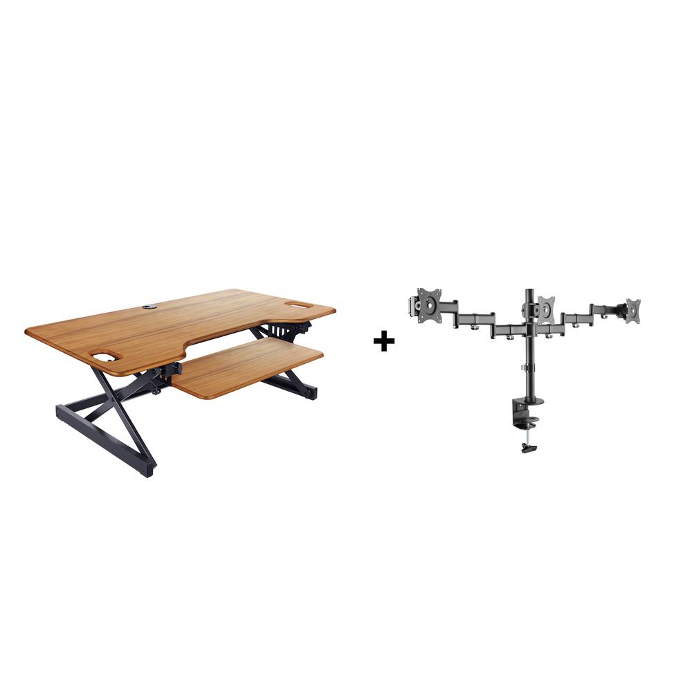 Rocelco 46" Large Height Adjustable Standing Desk. Picture 1