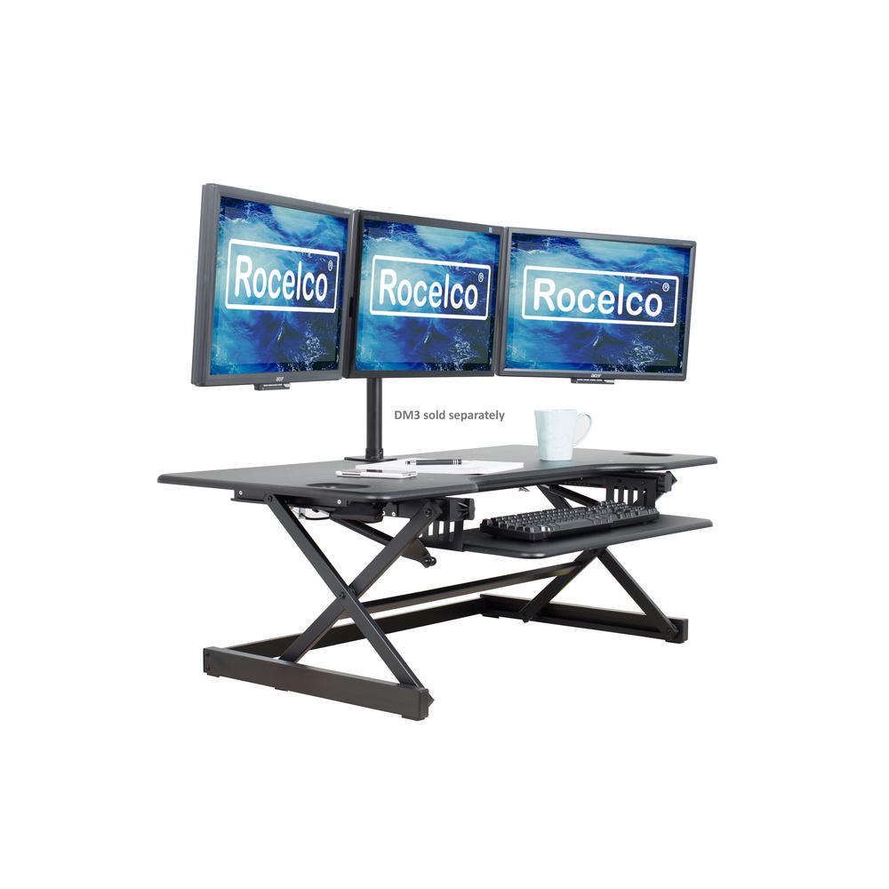 Rocelco 46" Large Height Adjustable Standing Desk. Picture 1
