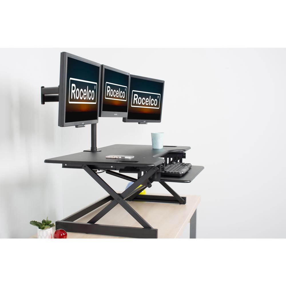 Rocelco 46" Large Height Adjustable Standing Desk. Picture 9