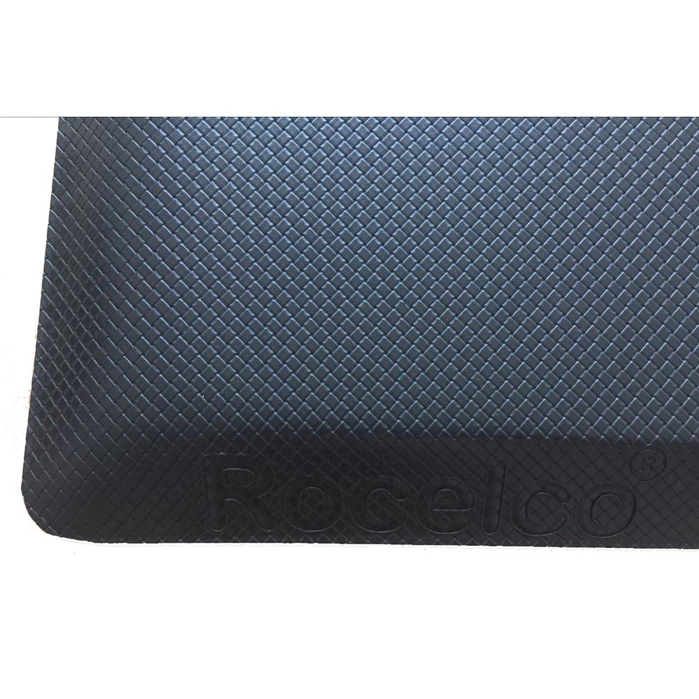 Rocelco MAFM Medium Anti Fatigue Standing Mat, 30" x 20" - Black. Picture 4