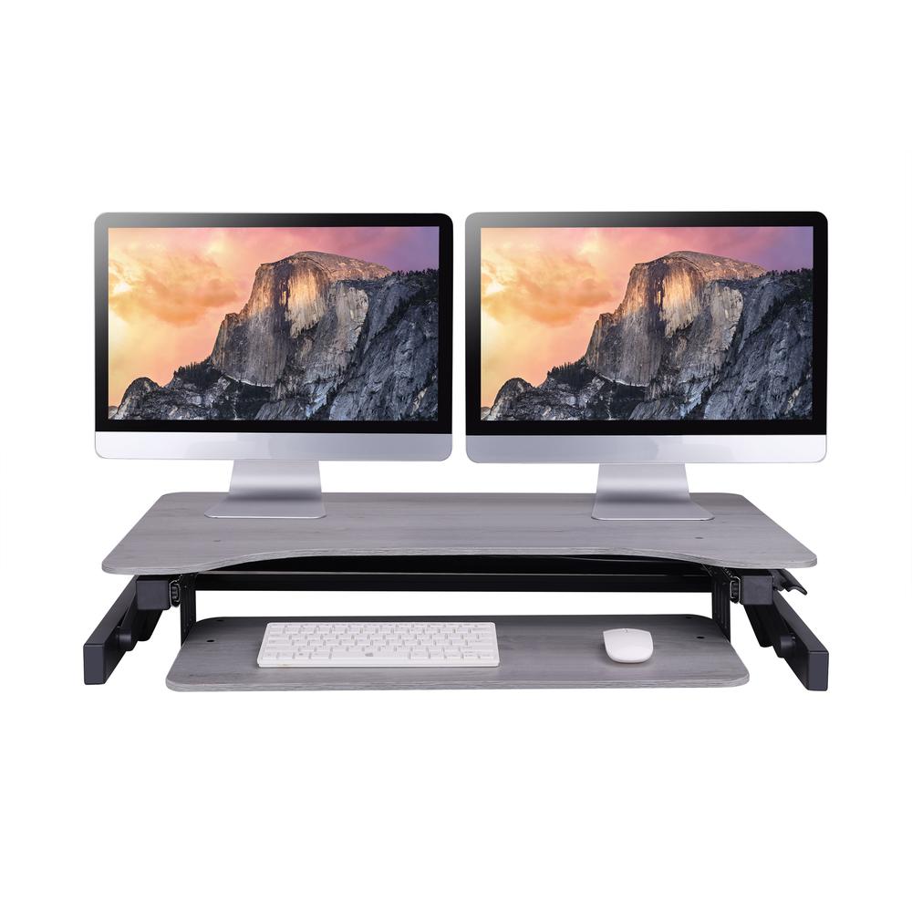Rocelco 37.5" Deluxe Height Adjustable Standing Desk. Picture 4