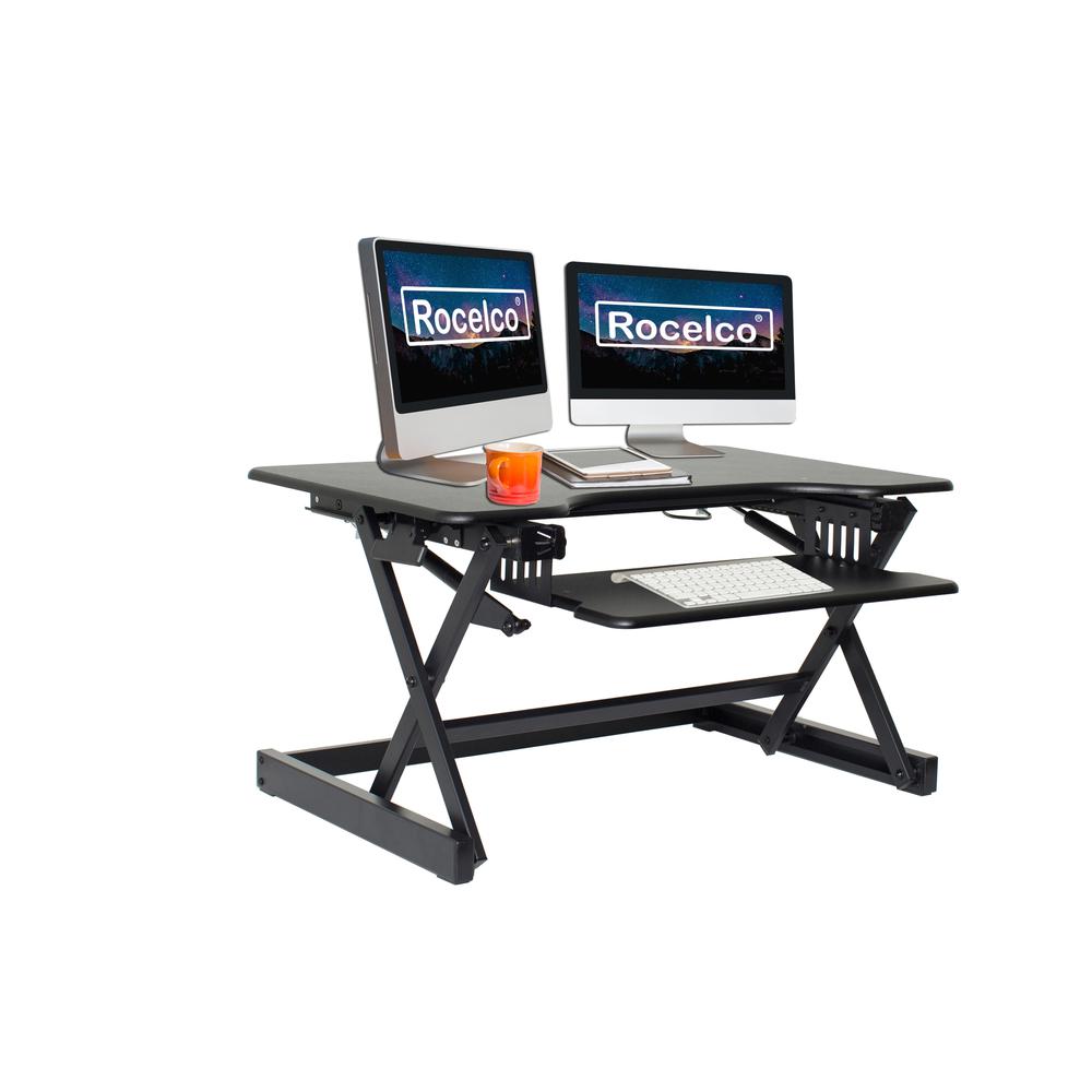 Rocelco 32" Height Adjustable Standing Desk. Picture 1