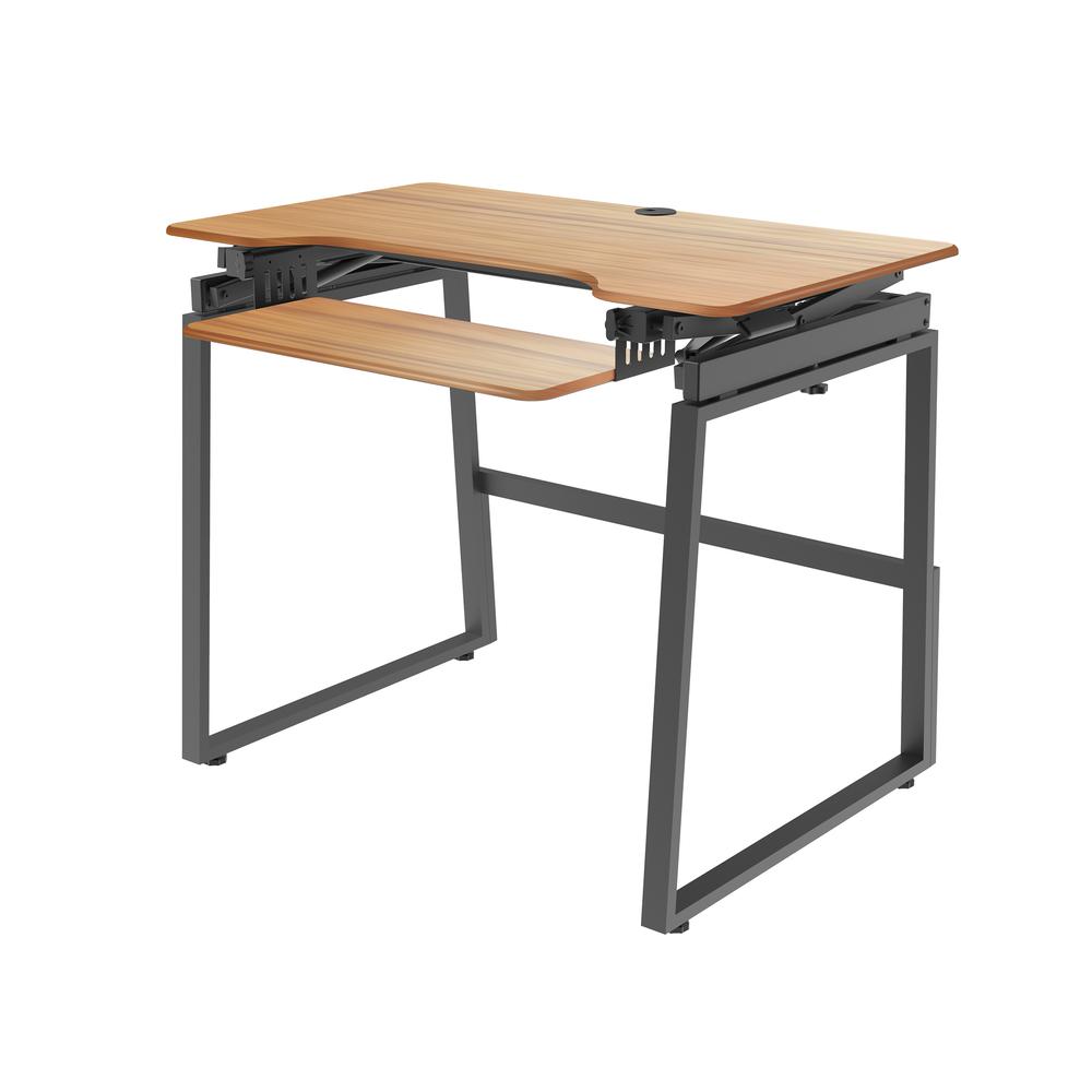 Rocelco 40" Mobile Large Height Adjustable Standing Desk. Picture 9