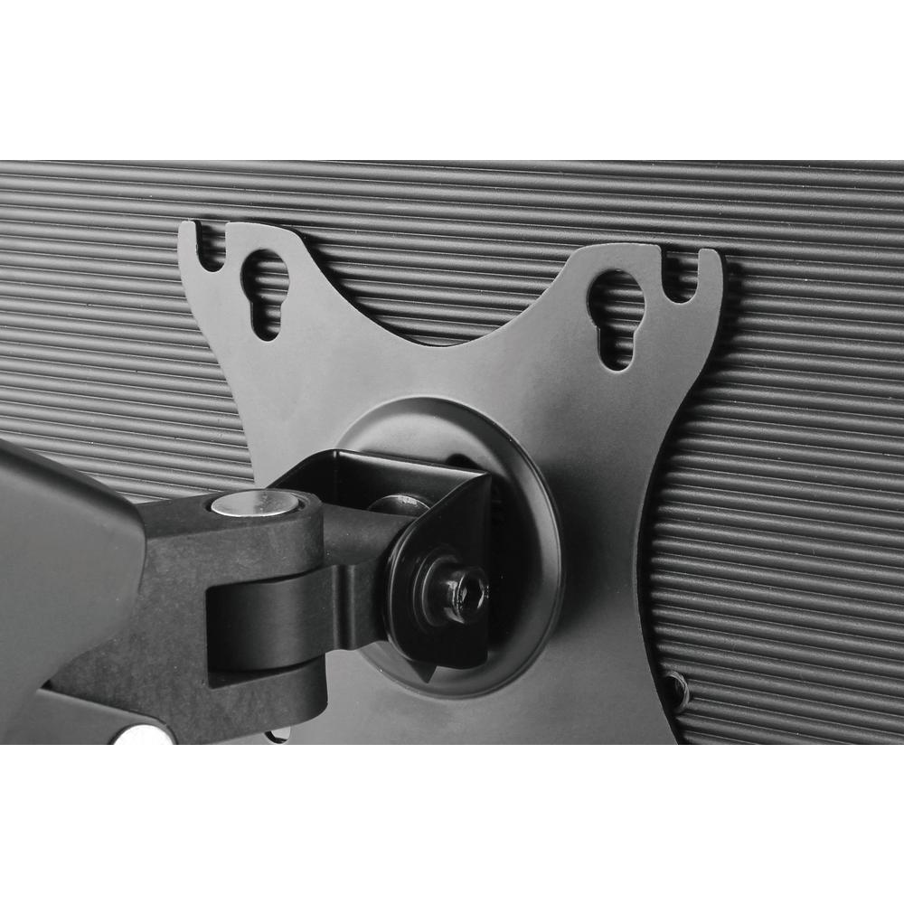 Rocelco Premium Double Monitor Desk Mount with USB 2.0 And Audio Port - Fits Dual 13" - 27" LED LCD Flat Screens - Pneumatic Full Motion Assist Adjustable Arm - Grommet and C Clamp - Black (R MA2). Picture 6