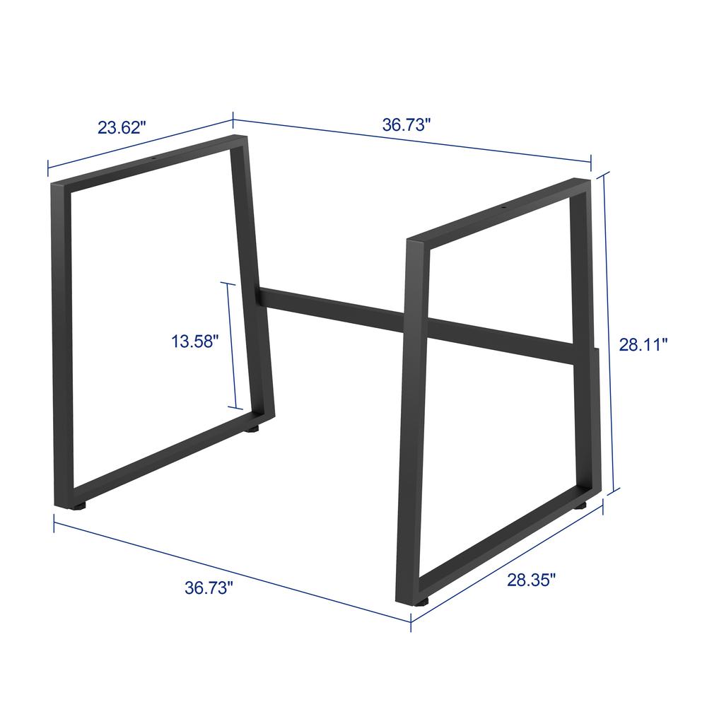 Rocelco 46" Large Height Adjustable Standing Desk. Picture 5