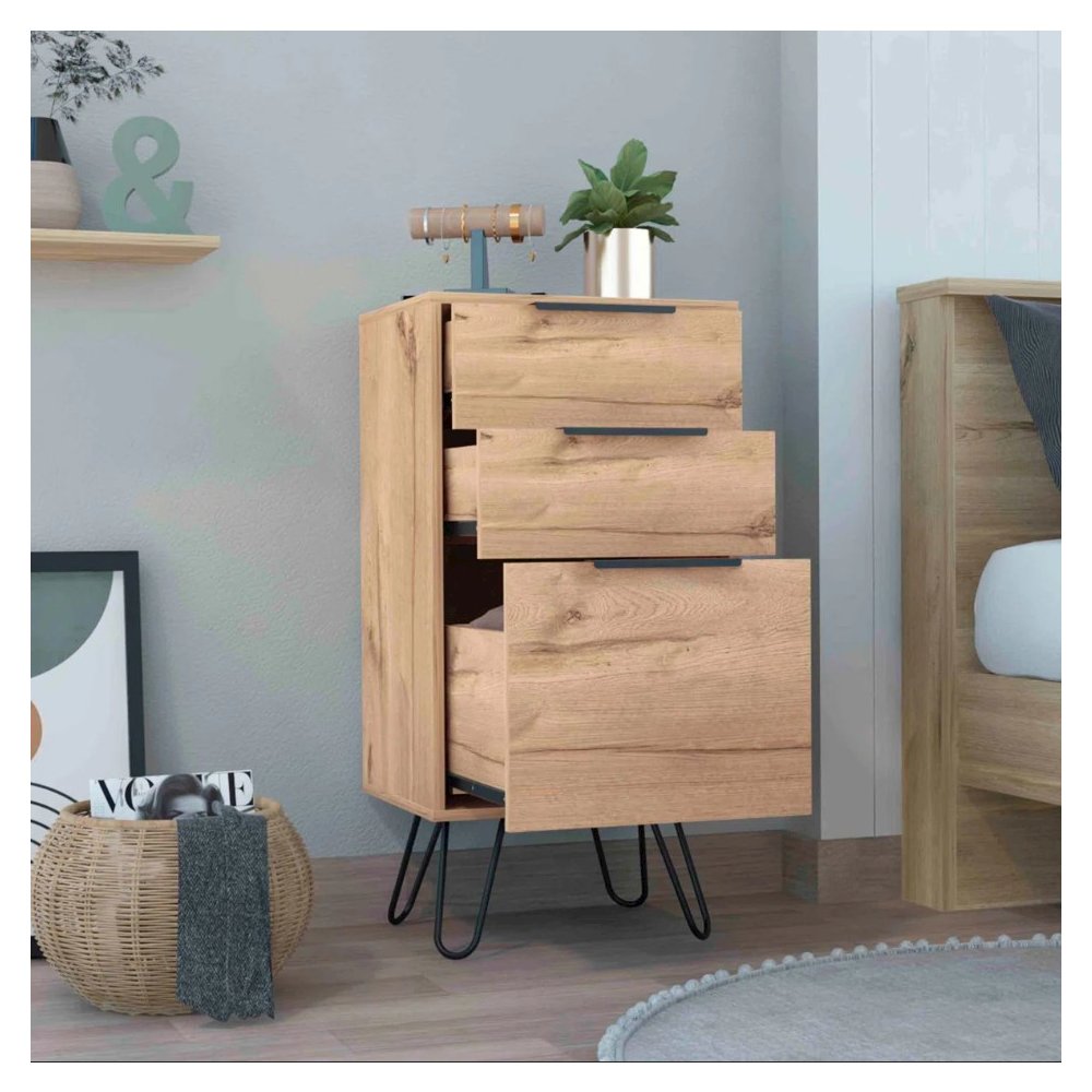 Augusta Dresser Light Oak MDF. Picture 3