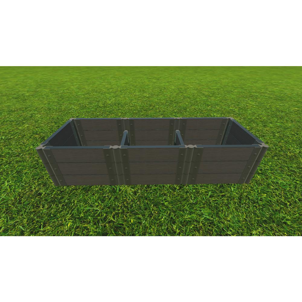 Weathered Wood 2' X 6' X 16.5" Raised Garden Bed - 2" Profile. Picture 3