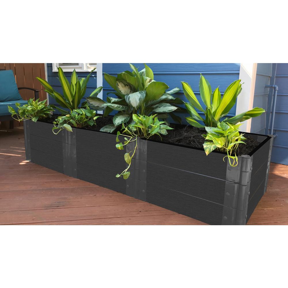 Weathered Wood 2' X 6' X 16.5" Raised Garden Bed - 2" Profile. Picture 2