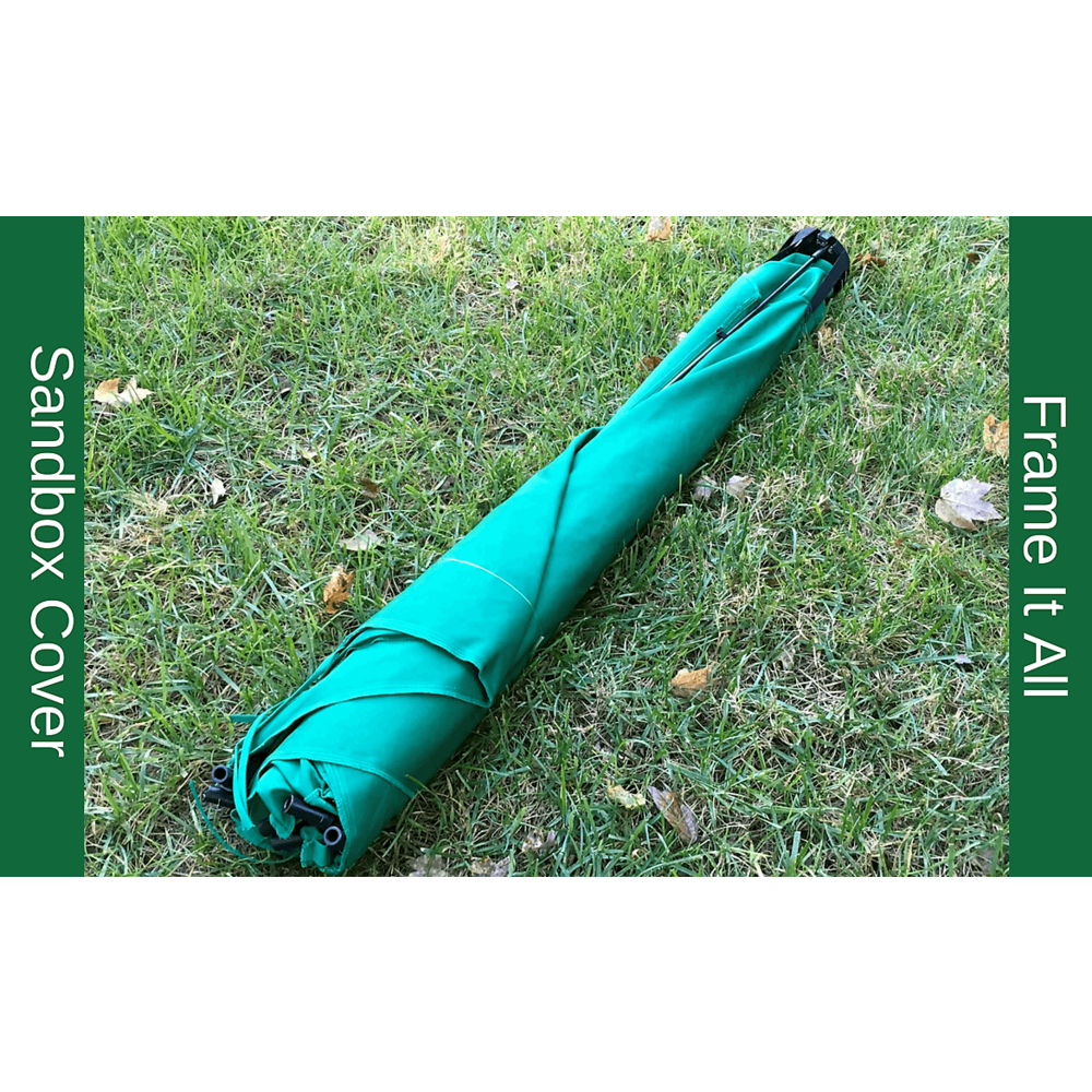 7Ft. X  8Ft. X 11In. Hexagon Sandbox With Tarp Cover - 2" Profile. Picture 2