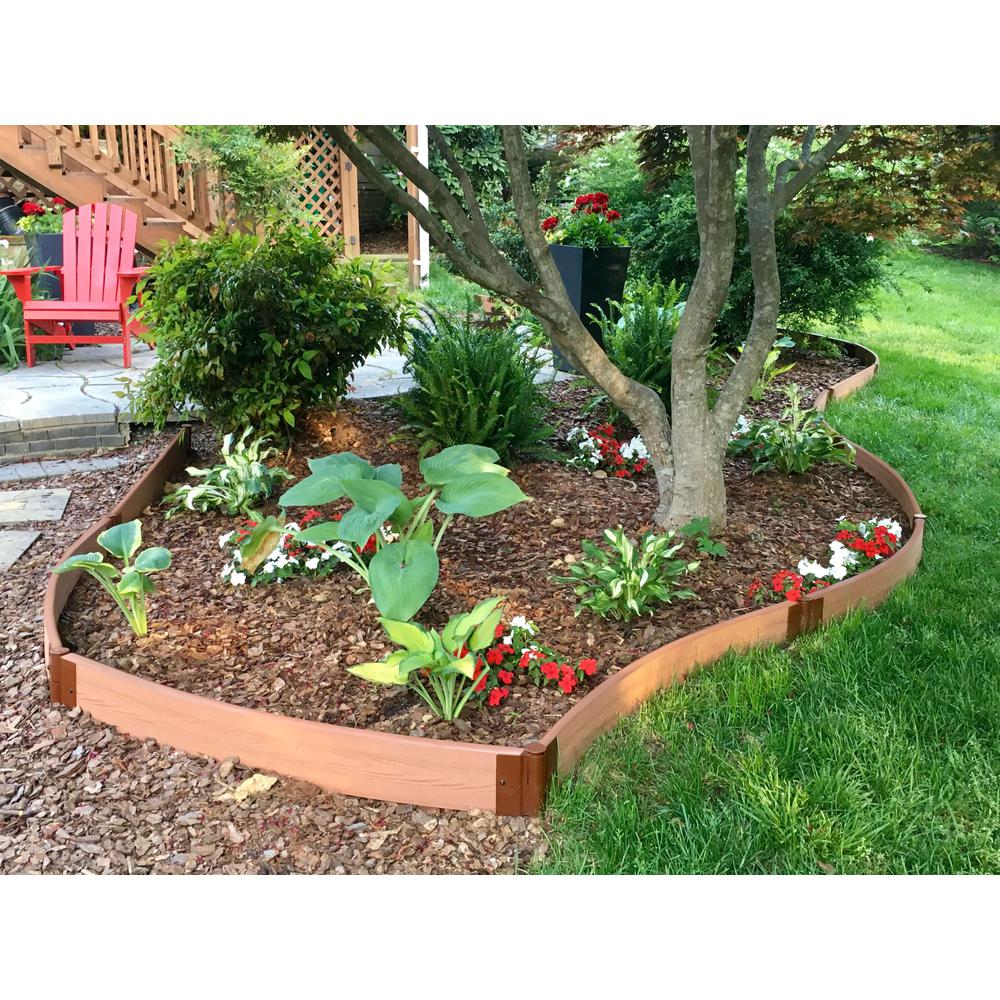 Classic Sienna Curved Landscape Edging Kit 16' - 2" Profile. Picture 4
