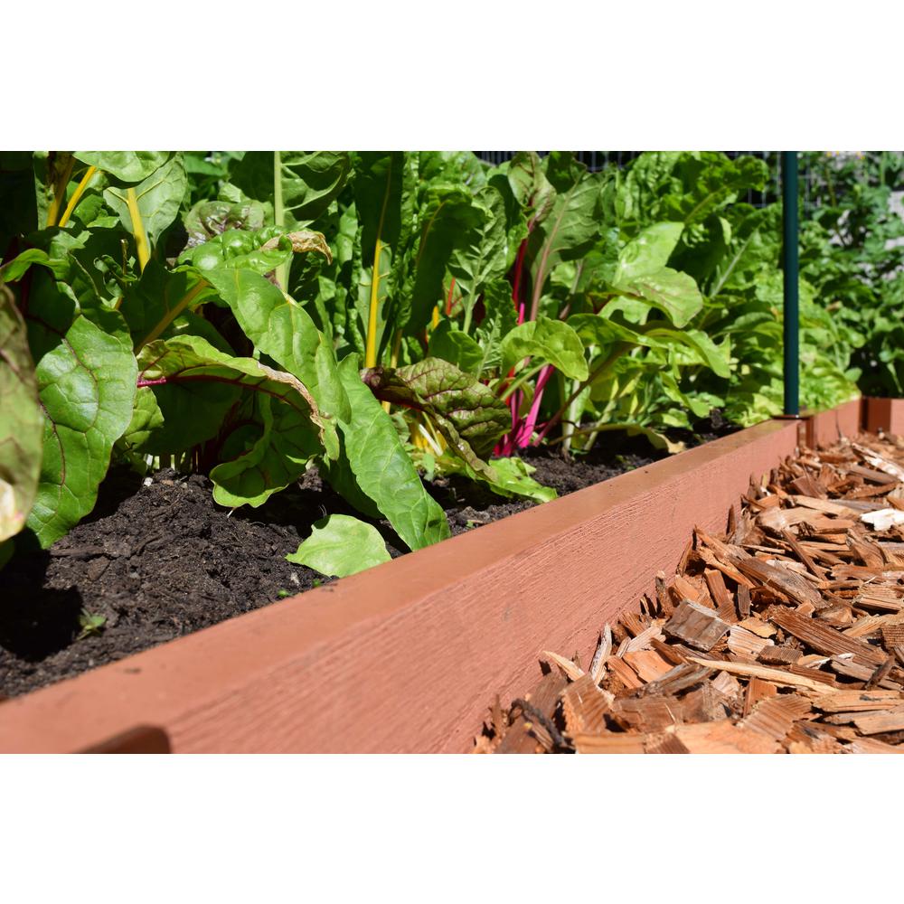 Classic Sienna Straight Landscape Edging Kit 16' - 2" Profile. Picture 3