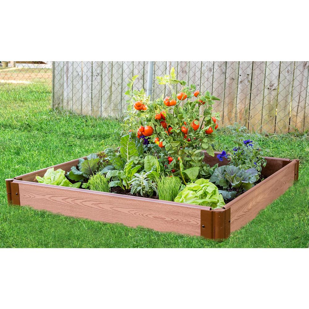 Classic Sienna Raised Garden Bed 4' X 4' X 5.5” – 1” Profile. Picture 8