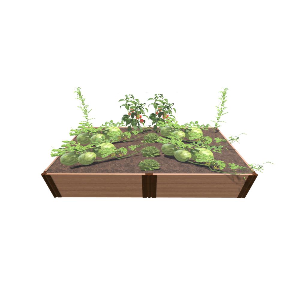 Classic Sienna Raised Garden Bed 4' X 8' X 16.5" 1 Inch Profile. Picture 1