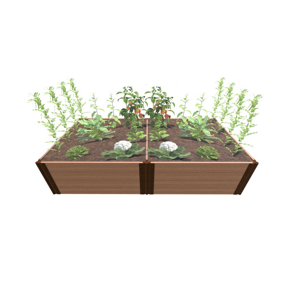 Classic Sienna Raised Garden Bed 4' X 8' X 22" - 1 " Profile. Picture 1