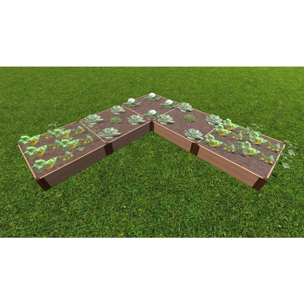Classic Sienna Raised Garden Bed ‘L’ Shaped 12' X 12' X 11” – 1” Profile. Picture 13