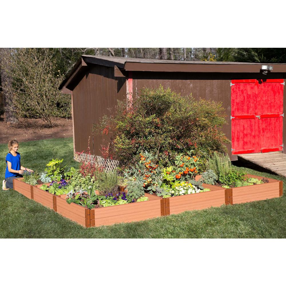 Classic Sienna Raised Garden Bed ‘L’ Shaped 12' X 12' X 11” – 1” Profile. Picture 12
