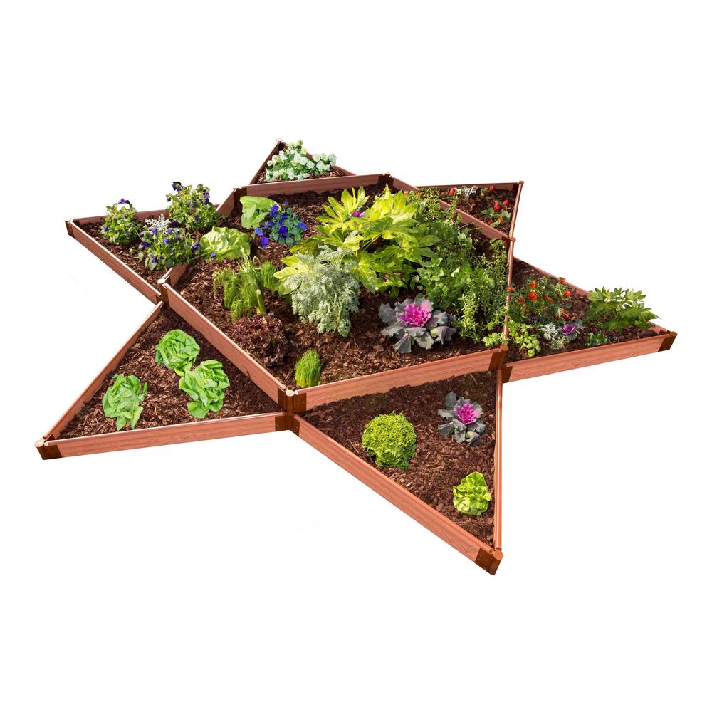 Classic Sienna Raised Garden Bed Garden Star 12’ X 12’ X 11” – 1” Profile. Picture 1