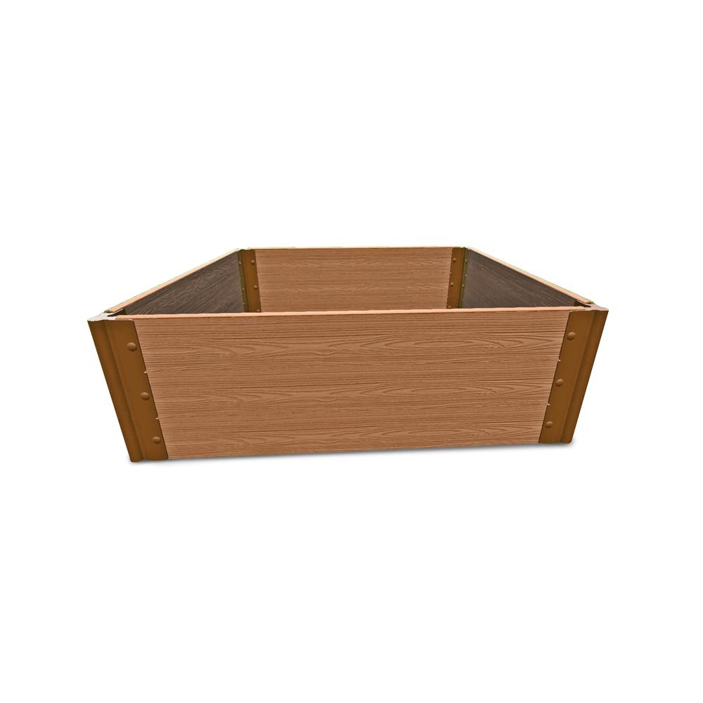 Classic Sienna Raised Garden Bed 4' X 4' X 16.5” – 1” Profile. Picture 3