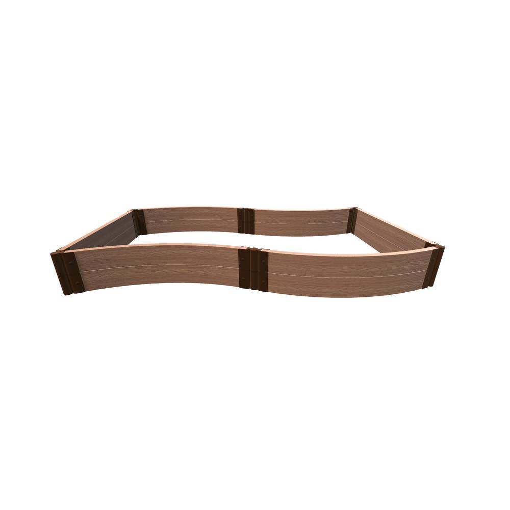 Classic Sienna 'Wavy Navy 4' X 8' X 11" Raised Garden Bed - 2" Profile. Picture 2