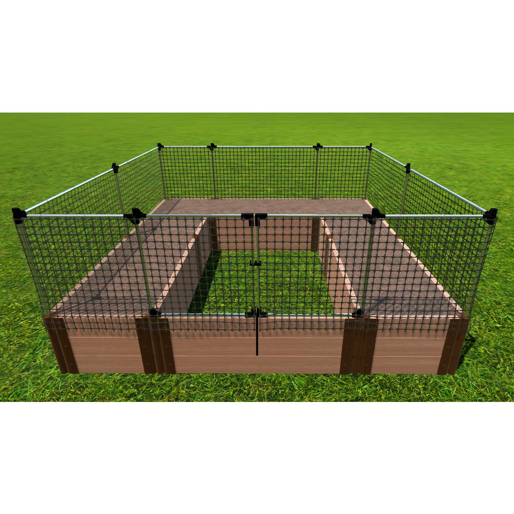 Walk-In 'Alamo' 8' X 8' X 16.5' Animal Barrier Raised Garden Bed - 2" Profile. Picture 1