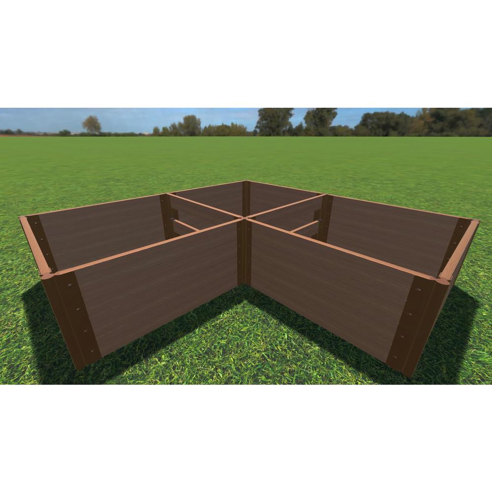 Arrowhead' - 8' X 8' X 22" Straight Corner Raised Garden Bed - 2" Profile. Picture 2