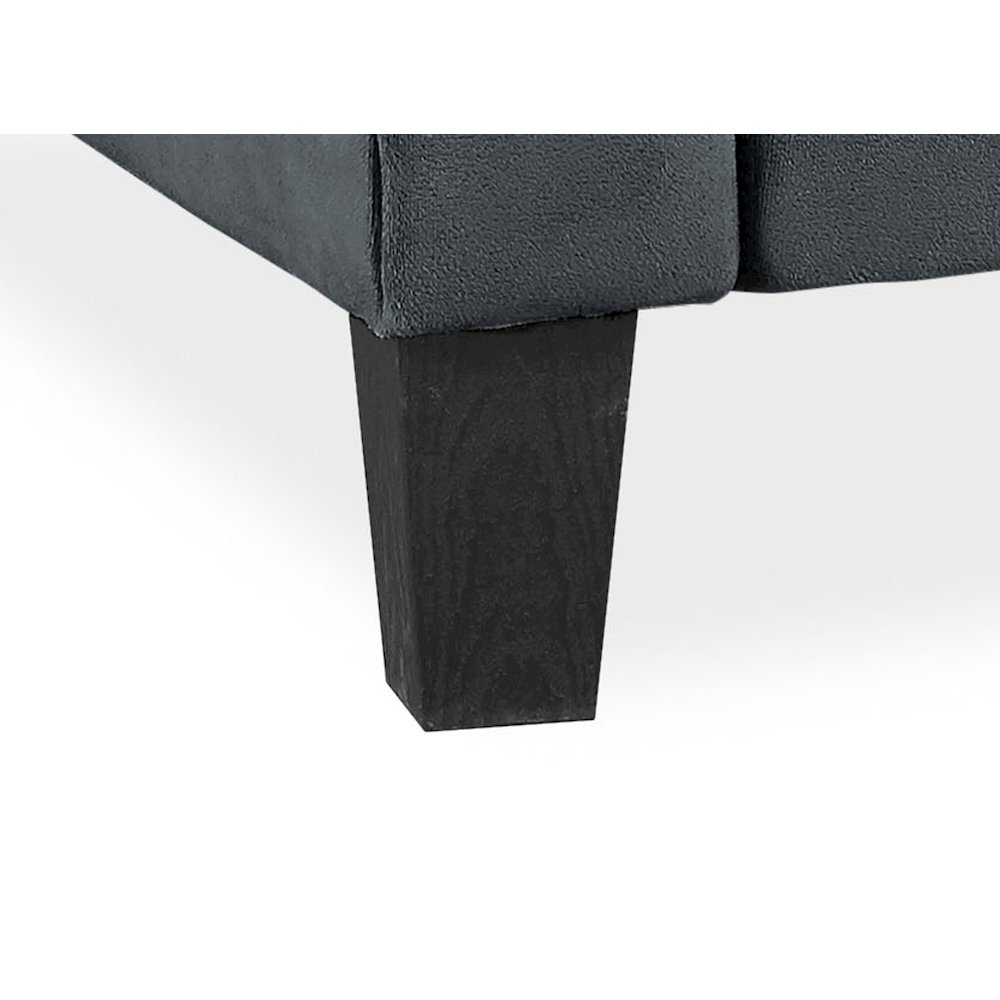 Westin Loveseat Rolled Arm Dark Grey. Picture 5