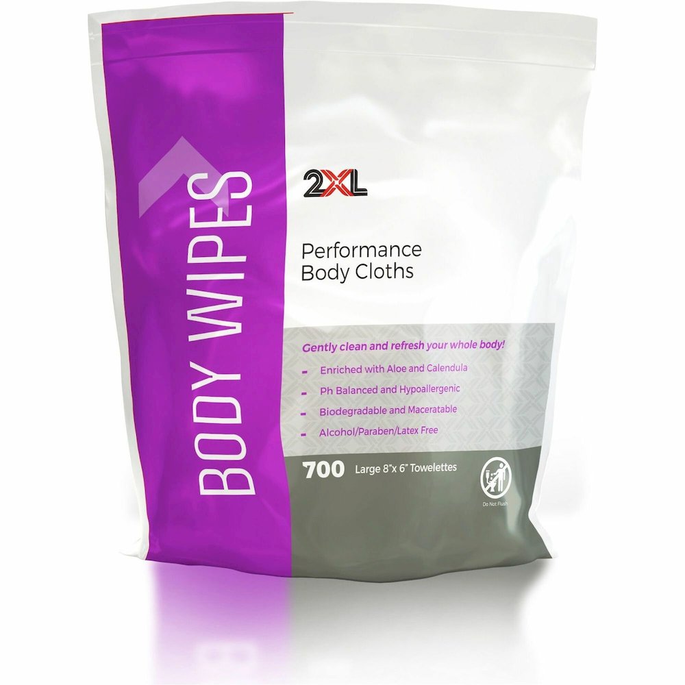 2XL Vitamin E & Aloe Performance Body Cloths - 6" Width x 8" Length - White - 700/Pouch - 1 Each. Picture 1