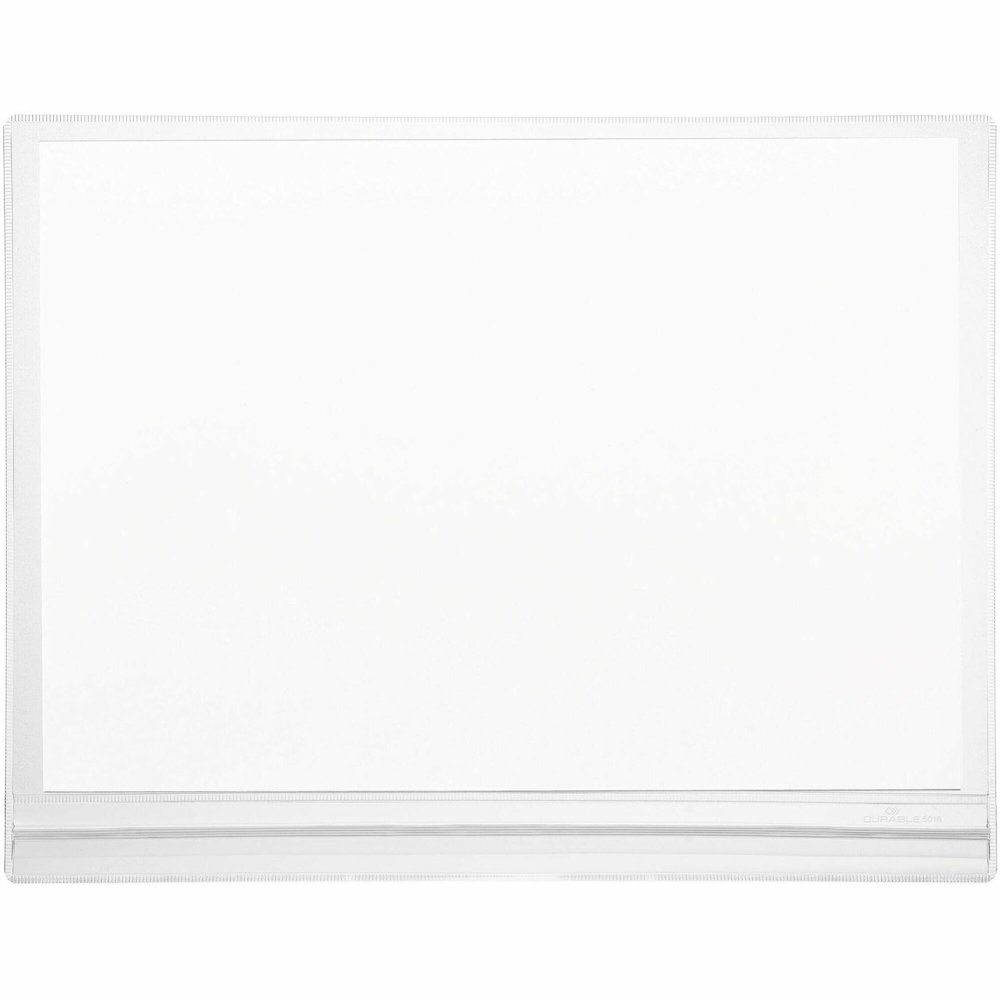 DURABLE Water Resistant Pockets, Letter, Self-Adhesive - 5 PK - Print/Message - "Portrait, Landscape - 9.8" Width - 8.50" Holding Width x 11" Holding Height - Water Resistant, Weather Resistant, Resid. Picture 1