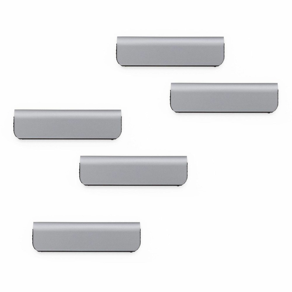 DURABLE DURAFIX Clip - 2.4" Width - for Notes, Reminder, Appointment, Cabinet, Refrigerator, Glass, Door - Residue-free, Easy to Use - Silver - 10 / Pack. Picture 1