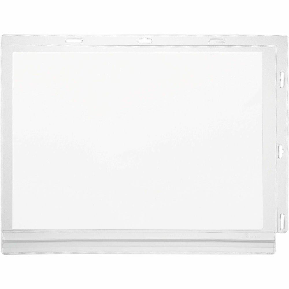 DURABLE Water Resistant Pockets, Letter, Cable Ties - 5 PK - Print/Message - "Landscape, Portrait - 10.31" Holding Width x 13.39" Holding Height - Water Resistant, Dirt Resistant, Humidity Resistant, . Picture 1