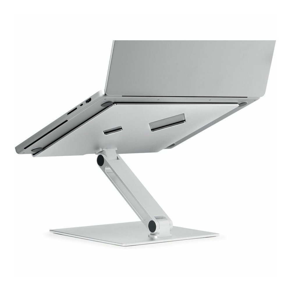 DURABLE Laptop Stand Rise - Up to 17" Screen Support - 11.02 lb Load Capacity - 12.60" Height x 9.06" Width x 11.02" Depth - Desktop, Tabletop - Aluminum - Silver - For Notebook, Monitor, Tablet - Fol. Picture 5