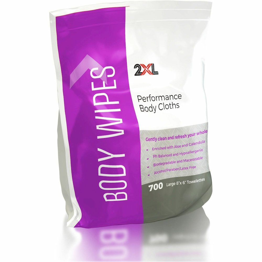2XL Vitamin E & Aloe Performance Body Cloths - 6" Width x 8" Length - White - 700/Pouch - 1 Each. Picture 4