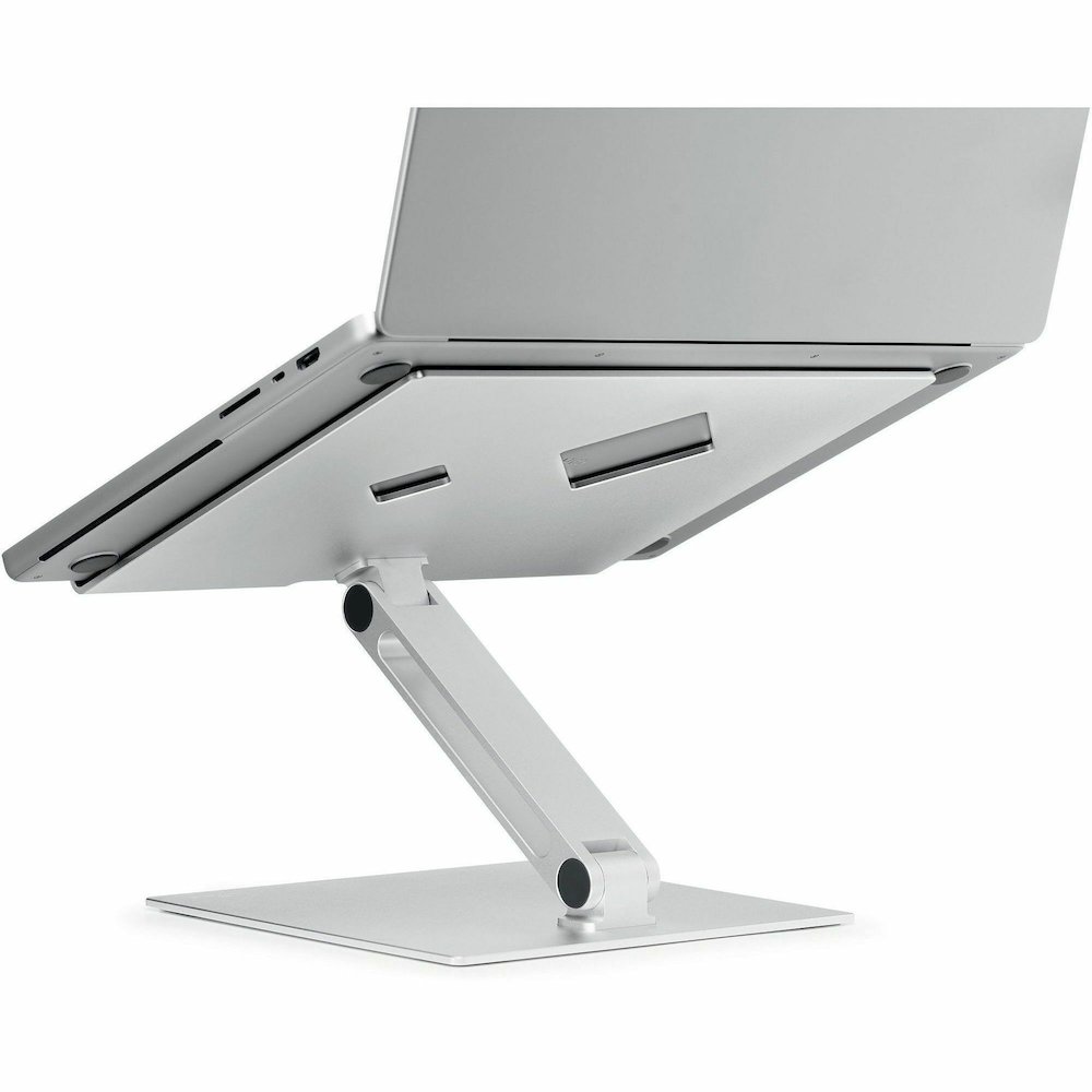 DURABLE Laptop Stand Rise - Up to 17" Screen Support - 11.02 lb Load Capacity - 12.60" Height x 9.06" Width x 11.02" Depth - Desktop, Tabletop - Aluminum - Silver - For Notebook, Monitor, Tablet - Fol. Picture 6