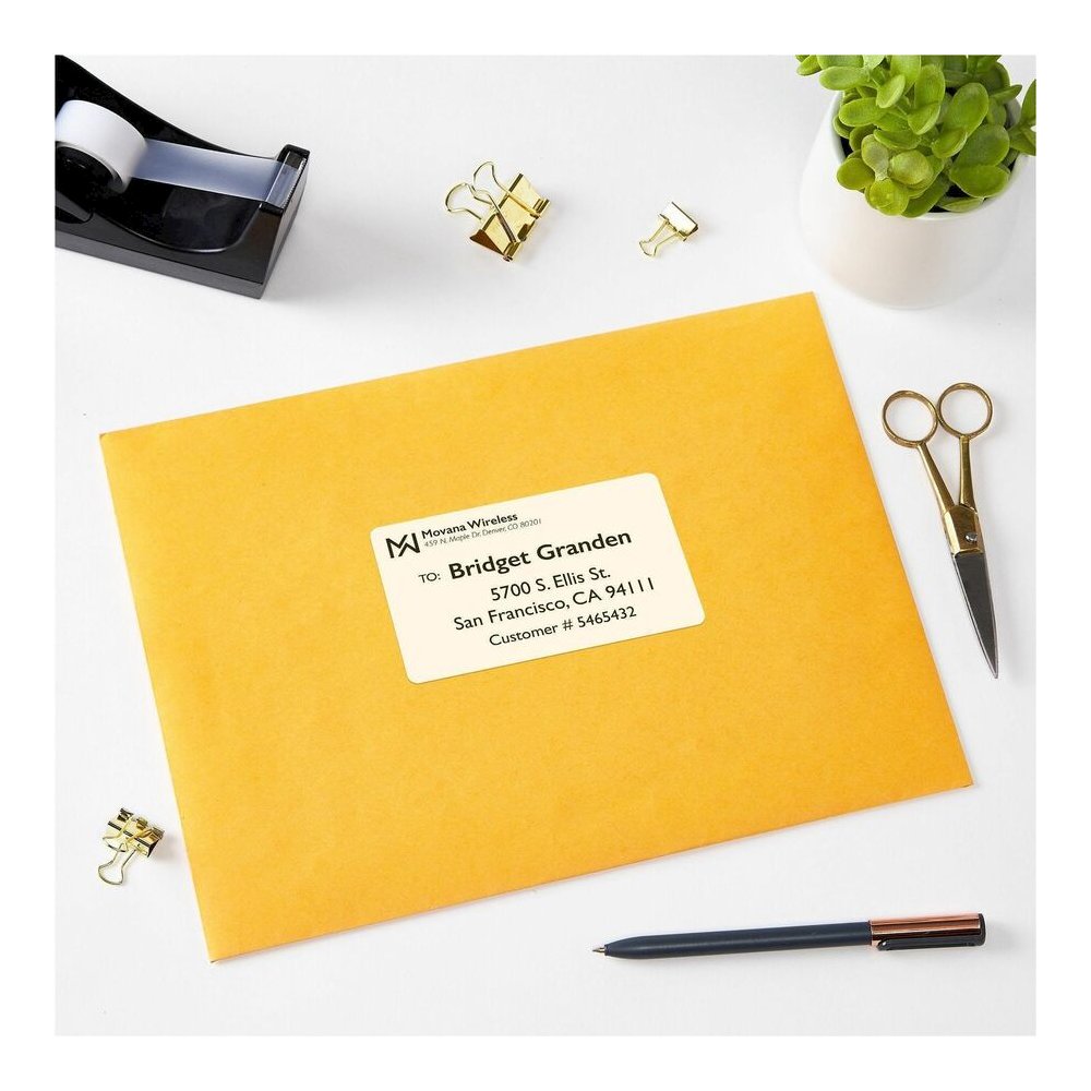Avery&reg; Printable Shipping Labels, 2.5" x 4" , 800 Labels (5817) - x 2 1/2" Width x 4" Length - Permanent Adhesive - Rectangle - Laser - Matte - White - Paper - 8 / Sheet - 100 Total Sheets - 800 T. Picture 4