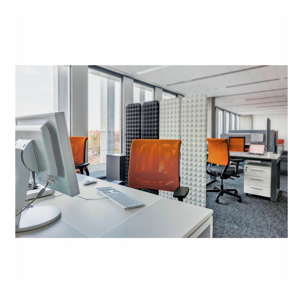 DURABLE Desk Mat 650x500mm Contoured Edges PP - Office - 19.69" Length x 25.59" Width - Rectangular - Polypropylene, Plastic - Transparent - 1 Each. Picture 3