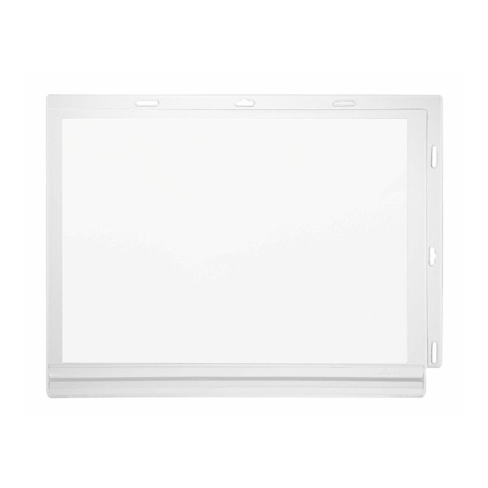 DURABLE Water Resistant Pockets, Letter, Cable Ties - 5 PK - Print/Message - "Landscape, Portrait - 10.31" Holding Width x 13.39" Holding Height - Water Resistant, Dirt Resistant, Humidity Resistant, . Picture 5