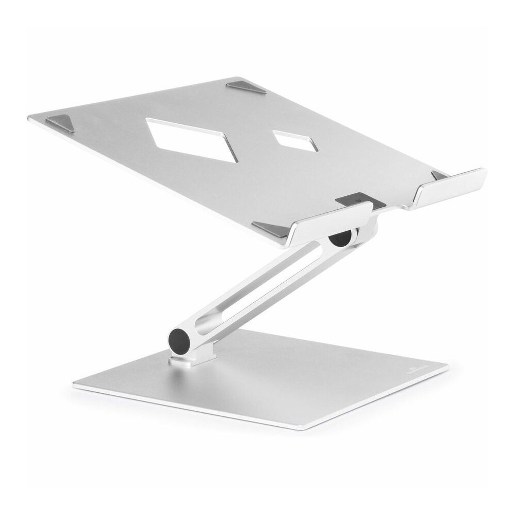 DURABLE Laptop Stand Rise - Up to 17" Screen Support - 11.02 lb Load Capacity - 12.60" Height x 9.06" Width x 11.02" Depth - Desktop, Tabletop - Aluminum - Silver - For Notebook, Monitor, Tablet - Fol. Picture 9
