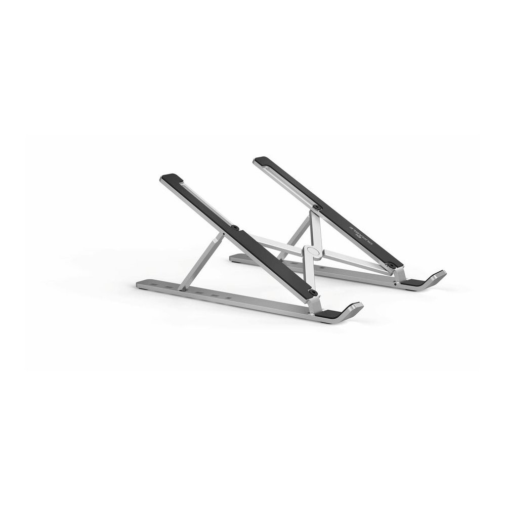 DURABLE Laptop Stand Fold - Upto 15" Screen Size Notebook Support - Aluminum - Silver. Picture 6