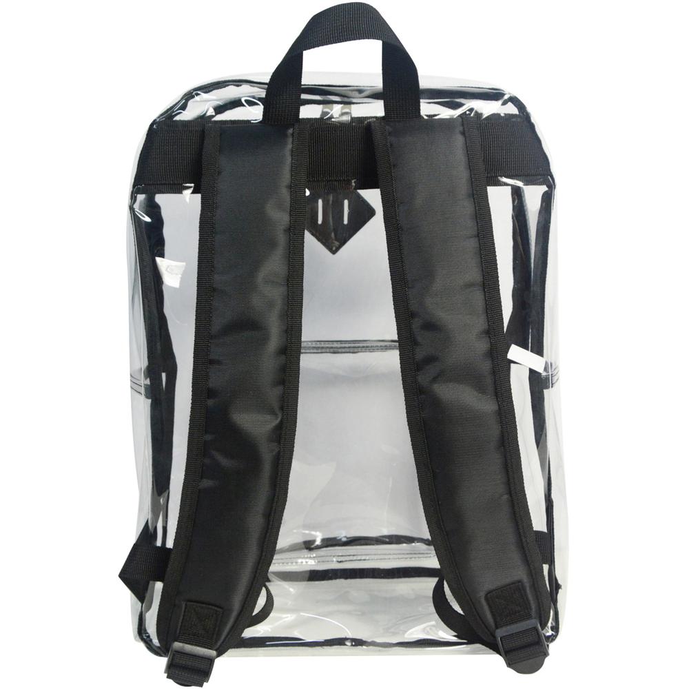Sparco Carrying Case (Backpack) Multipurpose - Clear - Polyvinyl Chloride (PVC), 420D Oxford Body - Shoulder Strap, Handle - 17" Height x 12" Width x 5" Depth - 1 Each. Picture 5