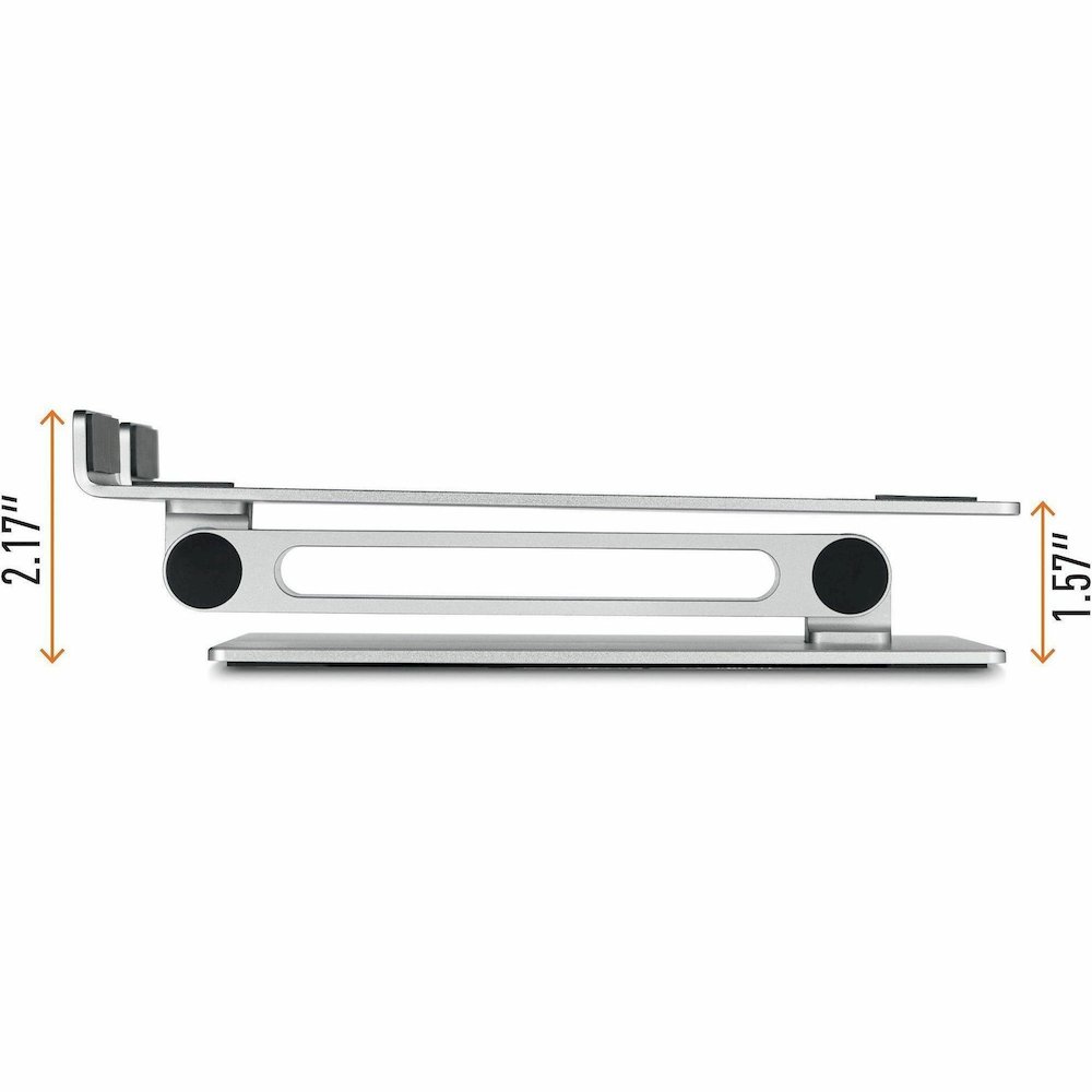 DURABLE Laptop Stand Rise - Up to 17" Screen Support - 11.02 lb Load Capacity - 12.60" Height x 9.06" Width x 11.02" Depth - Desktop, Tabletop - Aluminum - Silver - For Notebook, Monitor, Tablet - Fol. Picture 11