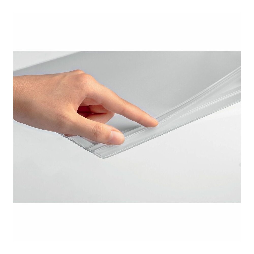 DURABLE Water Resistant Pockets, Tabloid, Cable Ties - 5 PK - Print/Message - "Portrait, Landscape - 13.78" Holding Width x 18.11" Holding Height - Water Resistant, Dirt Resistant, Humidity Resistant,. Picture 11
