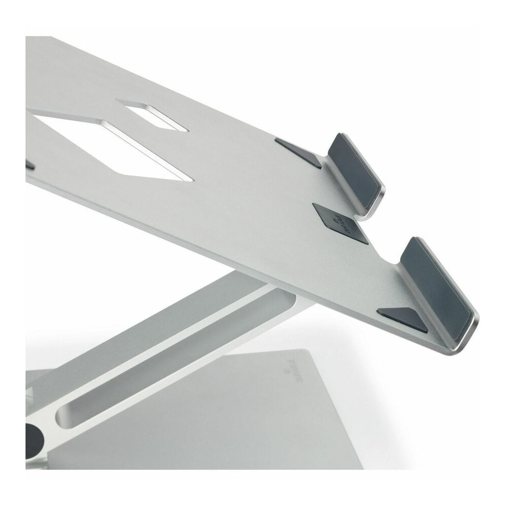 DURABLE Laptop Stand Rise - Up to 17" Screen Support - 11.02 lb Load Capacity - 12.60" Height x 9.06" Width x 11.02" Depth - Desktop, Tabletop - Aluminum - Silver - For Notebook, Monitor, Tablet - Fol. Picture 12