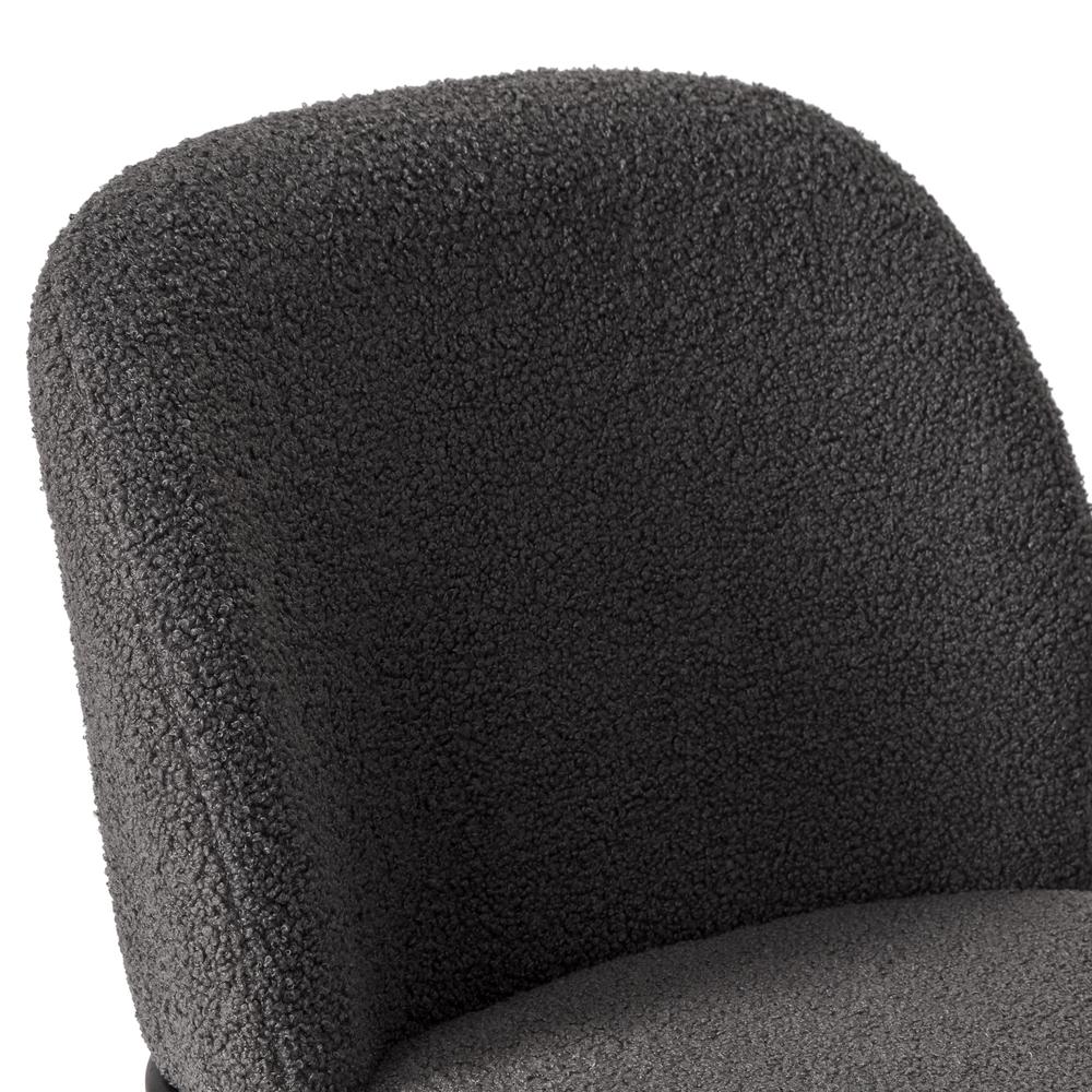 Avery Boucle Curved Back Modern Counter Height Bar Stool. Picture 8