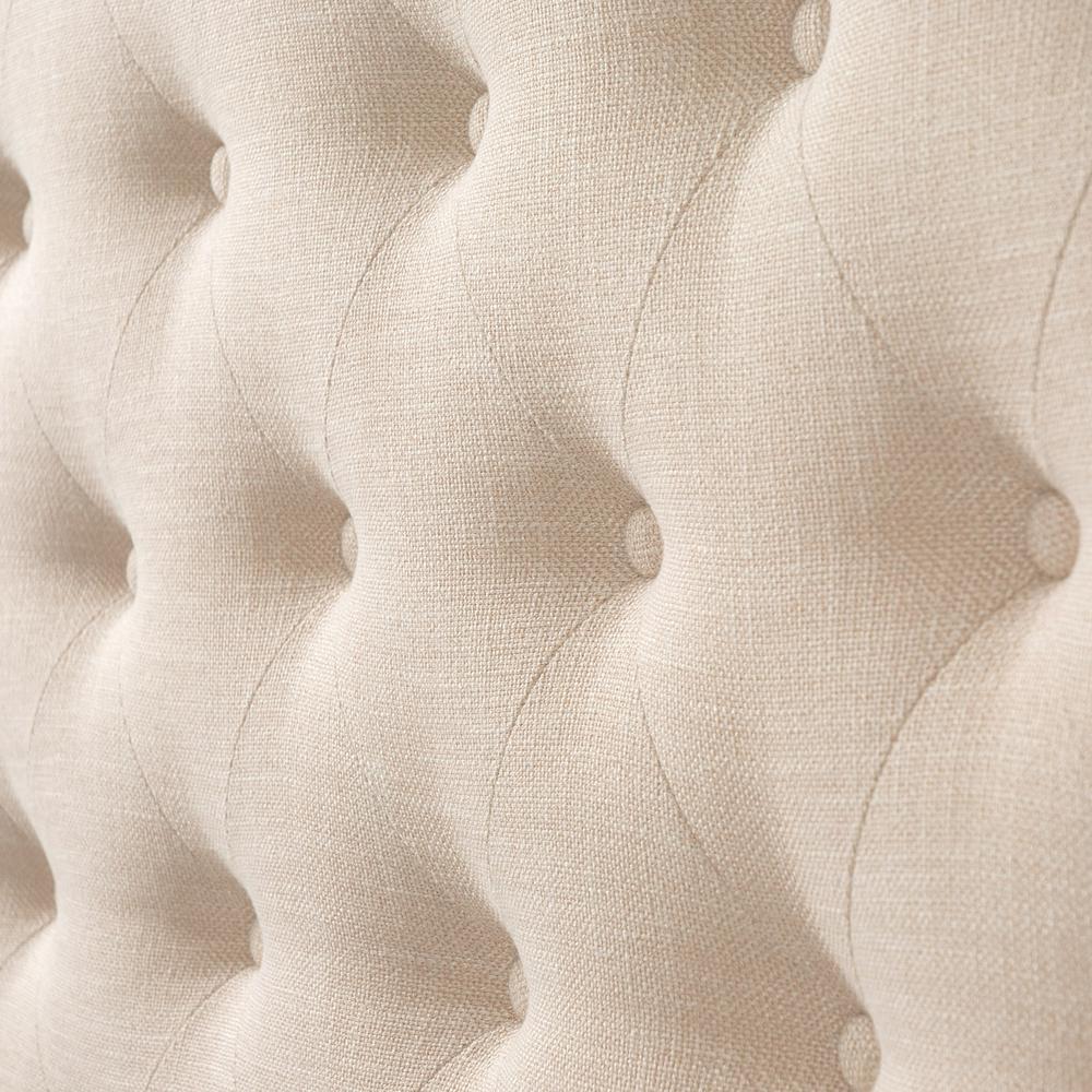 CorLiving Tufted Queen Bed with Slats Cream. Picture 5